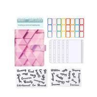 ราคา A6แฟชั่นลายหินอ่อนสีพิมพ์หนัง PU จับคู่กับกระเป๋า5ใบสมุดบันทึกงบประมาณเงินสดใบหลวม (21170453373)