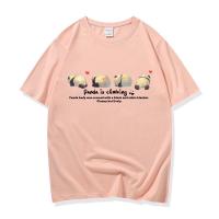 ราคา FASHIONJEANS เสื้อยืด คอกลม แขนสั้น ผ้านิ่ม ลายหมีแพนด้า เสื้อยืดแฟชั่น สไตล์เกาหลี 9602 (14256946649)