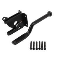 ราคา Self Locking Gate Latch Automatic Gravity Lever Fence Gate Lock for Wood Fence Gate Door Latches Steel Black (15246376219)