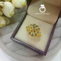 ราคา แหวนเพชรซีก 3 ชั้น 0441 รุ่นเคลือบทองหนาพิเศษ หนัก 2 สลึง แหวนเพชรซีก แหวนสวยๆ แหวนแฟชั่น แหวนทองชุบ แหวนทองสวย (16792055600)