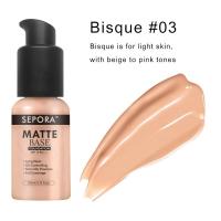 ราคา Sepora ครีมรองพื้นชนิดเหลว30มล ผลิตภัณฑ์เครื่องสำอางสำหรับใบหน้าช่วยให้ขาวขึ้นให้ความชุ่มชื้นควบคุมความมันคอนซีลเลอร์รูขุมขนได้อย่างเป็นธรรมชาติครีมเบสแต่งหน้า (10100165460)