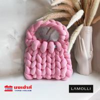 ราคา LAMOLLI กระเป๋าถักไหมพรมยักษ์ giant yarn ไหมผ้าฝ้าย และ ไหมกำมะหยี่ กระเป๋าถัก กระเป๋าถือ ไหมยักษ์ มีไหมขายแยก (18860122793)