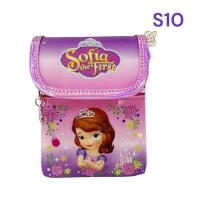 ราคา กระเป๋าสะพายห้อยคอฝาปิด กระเป๋าใส่เศษสตางค์ ลายเจ้าหญิงลายลิขสิทธิ์ New collection สินค้าขายดี (20104009896)