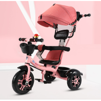 ราคา จักรยานเด็ก 3 ล้อ เหมาะสำหรับเด็กอายุ 6 เดือน ถึง 5 ขวบ รถสามล้อเด็กเข็นได้ ขี่ได้ มีหลังคา เข็มขัดนิรภัย มือจับเข็นได้ (21340967270)