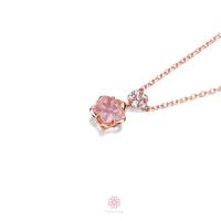 ราคา Rosenmarry สร้อยคอพลอยไพลินแท้ ตัวเรือนเงินแท้ 925 ชุบพิงค์โกวล จัดส่งฟรี RN020 พลอยแท้เสริมดวง ของขวัญ (20098861700)