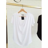 ราคา ป้ายแท้ Topshop เสื้อยืด เสริมไหล่คอถ่วงแขนสั้น T SHIRTNISTA (7915714030)