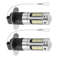 ราคา 2Pcs H3 Super Bright LED Fog Driving DRL Light Bulbs Kit 6000K White (18995263090)