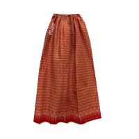 ราคา ผ้าถุงอาบน้ำ กระโจมอก ผ้าถุงเอวยางยืด ลายไทย ผ้าไทย (7716055960)