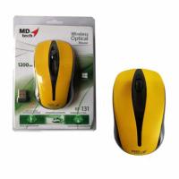 ราคา MD Tech เม้าส์ไร้สาย รุ่น RF 131 Wireless Mouse Black Red Yellow (15211948091)
