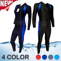 ราคา ชุดว่ายน้ำ ชุดว่ายน้ำแขนยาว ขายาว กันแดด ชุดว่ายน้ำหญิง ชาย ทอม สีดำ ซิปหน้า แยกชิ้น เสื้อ กางเกง สินค้าพร้อมส่งด่วน ขนาด M L XL 2XL 3XL 4XL M062 (18199146035)