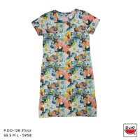 ราคา แตงโม SUIKA เสื้อแตงโม เดรสผ้ายืดคอกลม พิมพ์ลายเปลือกหอย P DO 128 (20460531518)