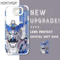 ราคา เคส Hontinga สำหรับ Samsung Galaxy J7 Prime J2 J6 Prime J6 Plus 2018 J4 Prime J4 Plus 2018 SamsungJ6 J4 เคสใสเคสใสใสเคสกลไกนักรบ Gundam เคสยางซิลิโคนนิ่มเคสโทรศัพท์ (18606856643)