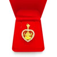 ราคา จี้ จี้พระ จี้พระไม่ลอก จี้พระหุ้มทอง พระพิฆเนศ ล้อมเพชร ชุบทองคำแท้24K ทองไมครอน เครื่องประดับ ทองเหมือนแท้ (763948837)