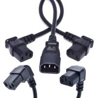 ราคา IEC 320 C13 Female to C14 Male PDU Angle Power CablesIEC C13 angle adapterPower cord angle adapter (9706348544)