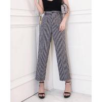 ราคา Cottoncandy กางเกง7ส่วนผ้าลินินทอลายริ้ว เอวสูงทรงสวย ขากระบอกเล็กวินเทจ ดีเทลเรียบๆ ใส่ง่ายๆ (20971334693)