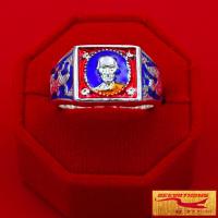ราคา แหวนพระ แหวนหลวงพ่อรวย ปาสาทิโก วัดตะโก จ พระนครศรีอยุธยา รวย รวย เฮง เฮง เนื้อกะไหล่เงิน ลงยาสีน้ำเงิน สินค้าขายดีพร้อมส่ง (10753459227)