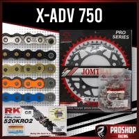 ราคา ชุดโซ่สเตอร์ RK Jomthai สำหรับรถรุ่น X ADV 750 ขนาด 520 (8686014733)