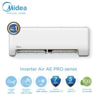 ราคา ส่งฟรีทั่วไทย Midea แอร์ติดผนังไมเดีย อินเวอร์เตอร์ AE PRO 1 ขนาด 9000 12000 18000 24000 BTU รับประกันสินค้า 5 ปี Compresser 7 ปี (21308604357)