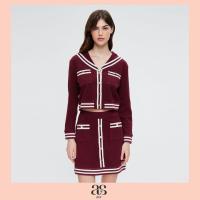 ราคา asv aw23 Andrea Sailor Collar Jersey Top เสื้อแจ็คเก็ตผู้หญิง แขนยาว ตกแต่งปกกะลาสี แต่งปีเก้และกระเป๋าด้านหน้า แต่งกระดุมทอง ผ้าเจอร์ซี่ (20347278027)