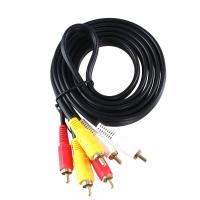 ราคา ถูกที่สุด สาย RCA 6 หัว หัวทอง สาย AV เข้า 3 ออก 3 ยาว 1 5 เมตร แพ็คถุงละ 1 เส้น (12486163992)