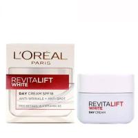 ราคา LOreal Revitalift Day Cream WHITE SPF18 50ml ลอรีอัล รีไวทัลลิฟท์ ไวท์ ครีมบำรุงผิวหน้าสูตรกลางวัน (561678338)