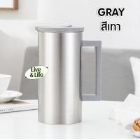 ราคา เหยือกน้ำ เหยือกใส่น้ำ เหยือกเก็บอุณหภูมิ ร้อน เย็น แบบสแตนเลส ความจุ 1800 ML (19553529554)