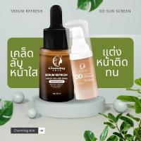 ราคา เซรั่มรีเฟรชนาด30ml ราคา590บ กันแดดชาร์มมิ่งราคา350บ (15909180353)