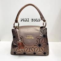 ราคา Coco london กระเป๋าถือ สะพายไหล่ สะพายข้าง มีสายยาว 3 ช่องการใช้งาน หนัง Safiano อะไหล่ทอง Ginny (21098970853)
