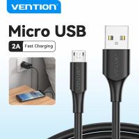 ราคา Vention Micro USB Cable 2A Fast Charging สายเคเบิลข้อมูล USB 2M 3M สำหรับ Samsung Xiaomi Huawei Android โทรศัพท์มือถือสายชาร์จ USB (16191141649)