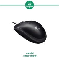 ราคา Logitech โลจิเทค Optical เมาส์ออฟติคัล เม้าส์ยูเอสบี เม้าส์พร้อมสาย USB สีดำ รุ่น M100R (11627600487)