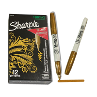 ราคา Metallic marker Sharpie Metallic Gold Silver marker ปากกาชาร์ปี้ Fine marker ด้าม (19432375107)