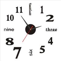 ราคา นาฬิกาติดผนัง DIY 3D Wall Sticker Clock 3D DIY นาฬิกา3D ขนาด14นิ้ว ติดตั้งง่ายๆด้วยตัวเอง สไตล์โมเดิร์นเสียงเงียบ J43 (19306561995)