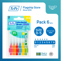 ราคา แพ็ค 6 ชิ้น TePe Interdental Brush Original เทเป อินเตอร์เด็นทัล บรัช แปรงซอกฟัน รุ่นออริจินอล ขนนุ่ม ขนาดหัวแปรง 0 6 ISO (17930777793)