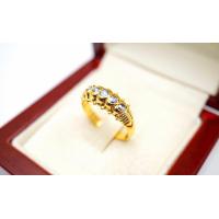 ราคา แหวนทองสุโขทัยเพชรซีกเม็ดละ 20 ตังจำนวน 5 เม็ด เหลี่ยมสวยเล่นไฟ พร้อมใบรับรองสินค้า เคลือบทองคำแท้100 LAN25 (8312435614)