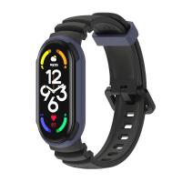 ราคา BassPal สายนาฬิกาสองโทนสีสไตล์สปอร์ตสำหรับ Mi Band 5 6 7สำหรับ Xiaomi MiBand 5 6สายรัดข้อมือเปลี่ยนสายนาฬิกาข้อมือซิลิโคน TPU แบบนิ่ม Miband5สาย Miband7 Miband6 (16972522772)