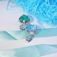 ราคา แหวนโทปาปัเลียนแบบธรรมชาติอะความารีน 15 แหวนอัญมณีสีเขียวมรกตเทียมกะรัต (18740911270)