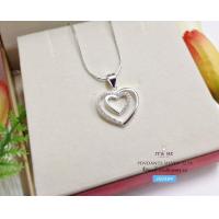 ราคา จี้เงินแท้92 5 รูปหัวใจ ประดับเพชร cz เฉพาะจี้ไม่รวมสร้อยเงินแท้ (7650144991)