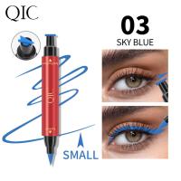 ราคา QIC Double Head Stamp อายไลเนอร์กันน้ำแห้งเร็วติดทนนานไม่เลอะ Triangle Wings Liquid Eyeliner (15852475801)