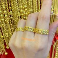 ราคา แหวนทอง1สลึง YHGOLD ลายใบมะกอก ทองคำแท้96 5 ทักแชทเลือกขนาดได้ค่ะ (10567523716)