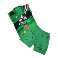 ราคา ชุดบอลเด็ก เสื้อแขนกุด กางเกงขาสั้น ผ้ามัน ไซส์ S M ชุดบอล ชุดกีฬา ชุดเด็กผู้ชาย 9 เดือน 4 ขวบ SPO0001 (20984185856)