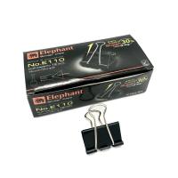 ราคา ELEPHANT ตราช้าง คลิปดำ No E110 12 ตัว กล่อง Binder Clips 1 1 4 นิ้ว (9245588059)