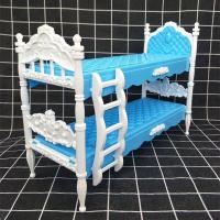 ราคา ตุ๊กตาบาร์บี้ชุดตุ๊กตาบาร์บี้30ซม เตียงเจ้าหญิงสไตล์ยุโรปด้านล่างเตียงสองชั้นเฟอร์นิเจอร์ห้องนอนอุปกรณ์ของเล่นเด็กผู้หญิง (10386427561)