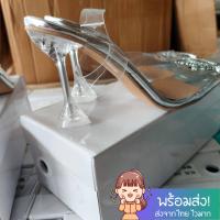 ราคา 34 43 รุ่นอัพเกรด ส้นสูง 3 นิ้ว 3 5 นิ้ว รองเท้าส้นแก้ว แต่งอะไหล่คริสตอล 505 (6659216088)