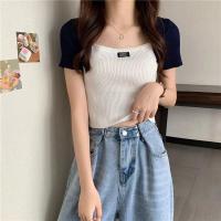 ราคา Aysa fashion เสื้อยืดผ้าร่อง เสื้อครอปเกาหลี เสื้อคอเหลี่ยม มี3สี ผ้าร่องระบายอากาศ 1598 (12259193068)