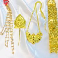 ราคา vintage jewelry ชุดไทยประยุกต์ เครื่องประดับชุดไทย ราคาถูก สร้อยคอสีทองชุดเครื่องประดับเจ้าสาว ชุดเครื่องประดับเพื่อนเจ้าสาว (7340938260)