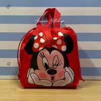 ราคา พร้อมส่ง กระเป๋าถือ ถุงผ้าหูรูด ลายการ์ตูน Mermaid Ariel Mickey Pooh Stitch (7673956102)