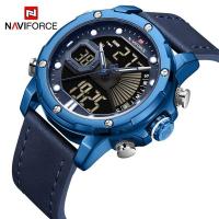ราคา Naviforce 9172 ผู้ชายนาฬิกาหรูแฟชั่นกีฬาควอตซ์นาฬิกาข้อมือกันน้ำหนังสายนาฬิกาข้อมือ (934624976)
