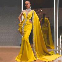 ราคา 2022ยุโรปและสหรัฐอเมริกาใหม่สตรีอีเบย์ชุดราตรีสีเหลืองทองเลื่อมชุดชุดผู้หญิง (14952534926)