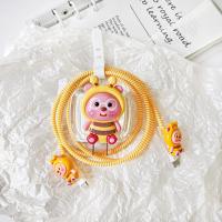 ราคา พร้อมส่งจากไทย ชุดพันสาย เคสหัวชาร์จ ลายการ์ตูน ตัวถนอมสาย USB 20w 18w (21058898893)