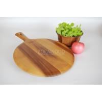 ราคา NT341 เขียงกลม ขอบโค้งมน มีด้ามจับ ไม้จามจุรี เกรด A เขียงไม้ ถาดพิซซ่าไม้ Zopa Acacia wood Round Cutting board Wooden Pizza tray plate (2147814011)